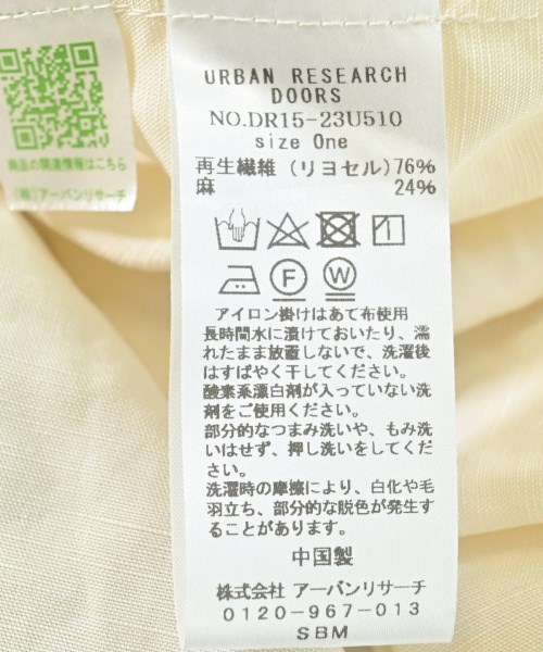 URBAN RESEARCH DOORS（アーバンリサーチドアーズ）ブラウス 白 サイズ:ONE レディース/2200699913164