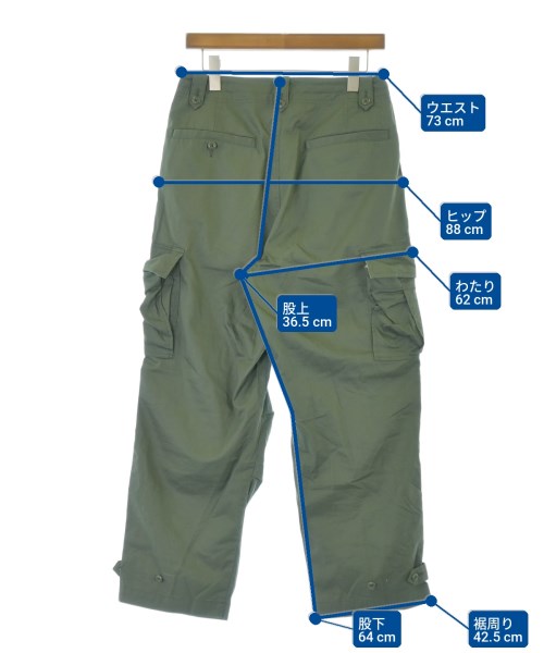 URBAN RESEARCH DOORS（アーバンリサーチドアーズ）カーゴパンツ カーキ サイズ:M レディース/2200695960070