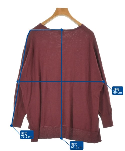 URBAN RESEARCH DOORS（アーバンリサーチドアーズ）ニット・セーター 赤 サイズ:M レディース/2200649984022