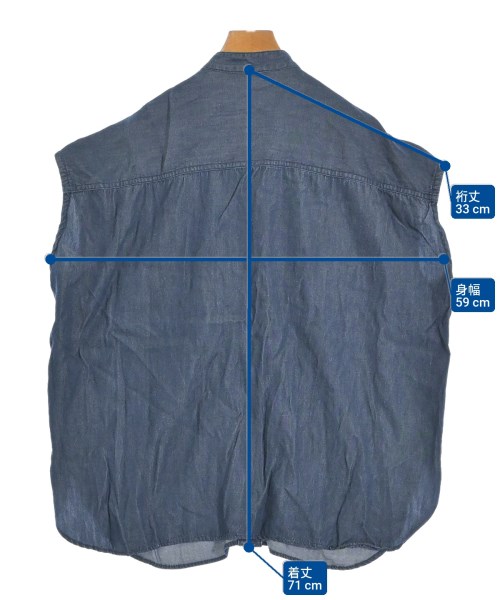 URBAN RESEARCH DOORS（アーバンリサーチドアーズ）カジュアルシャツ 紺 サイズ:M レディース/2200652390032