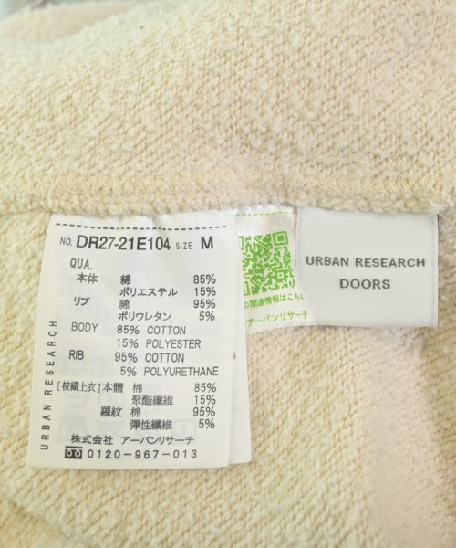 URBAN RESEARCH DOORS（アーバンリサーチドアーズ）スウェット ベージュ サイズ:M レディース/2200653310022