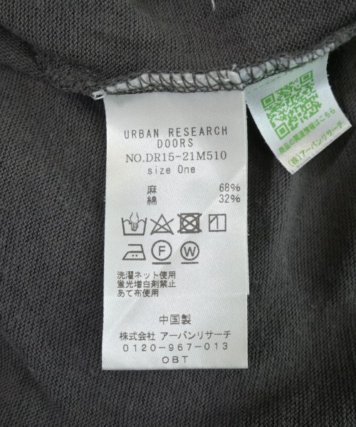 URBAN RESEARCH DOORS（アーバンリサーチドアーズ）Tシャツ・カットソー グレー サイズ:ONE レディース/2200709314288