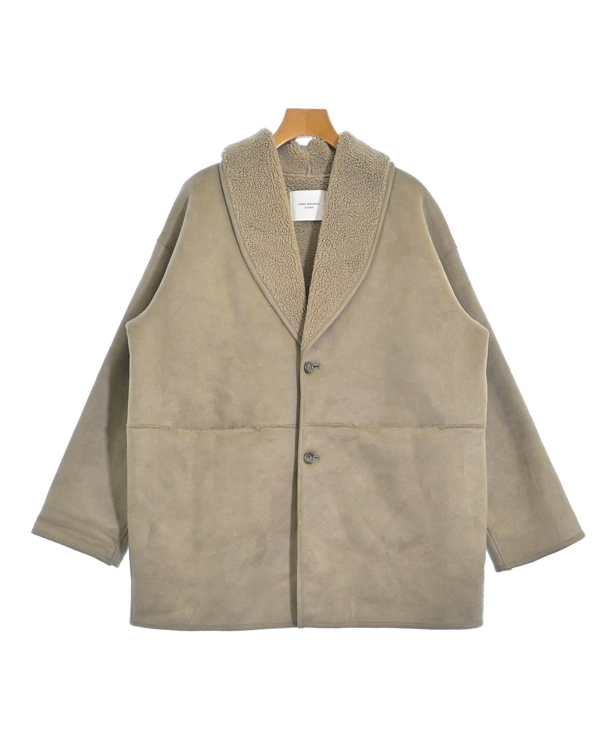 URBAN RESEARCH DOORS ムートンコート M 茶 【古着】【中古】【送料無料】 URBAN RESEARCH DOORS（アーバンリサーチドアーズ）ムートンコート 茶