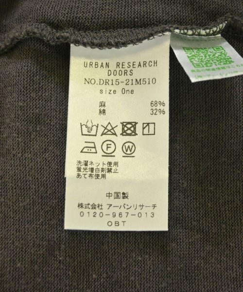 URBAN RESEARCH DOORS（アーバンリサーチドアーズ）Tシャツ・カットソー グレー サイズ:ONE レディース/2200700790050