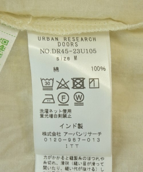 URBAN RESEARCH DOORS（アーバンリサーチドアーズ）カジュアルシャツ ベージュ サイズ:M レディース/2200705810043
