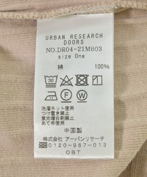 URBAN RESEARCH DOORS（アーバンリサーチドアーズ）Tシャツ・カットソー ベージュ サイズ:ONE レディース/2200706449259