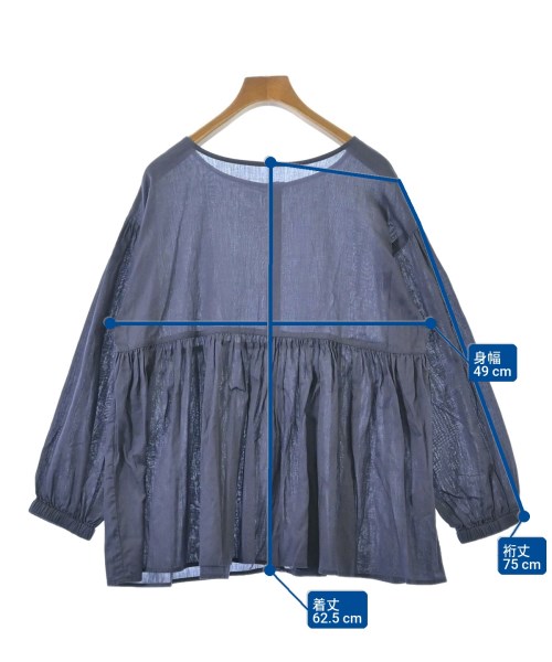 URBAN RESEARCH DOORS（アーバンリサーチドアーズ）ブラウス 紺 サイズ:M レディース/2200663826056