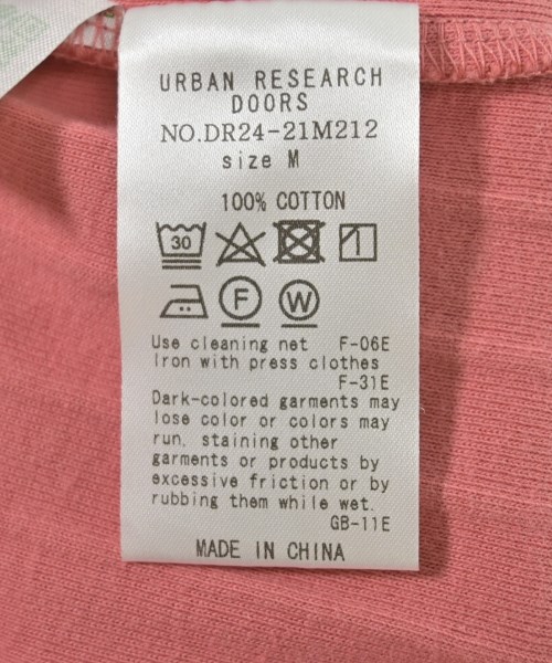 URBAN RESEARCH DOORS（アーバンリサーチドアーズ）Tシャツ・カットソー ピンク サイズ:M レディース/2200721199023