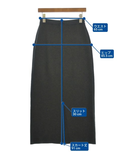 URBAN RESEARCH DOORS（アーバンリサーチドアーズ）ロング・マキシ丈スカート グレー サイズ:M レディース/2200721010021