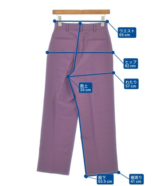 URBAN RESEARCH DOORS（アーバンリサーチドアーズ）スラックス 紫 サイズ:S レディース/2200676607079