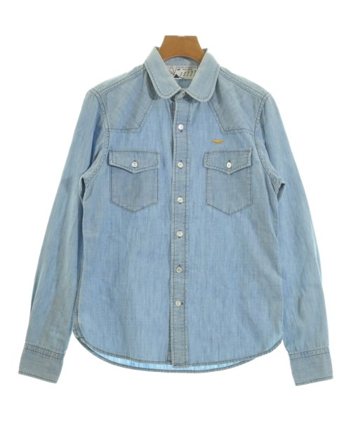 KITSUNE(キツネ)カジュアルシャツ 青 サイズ:XS/2200662990031