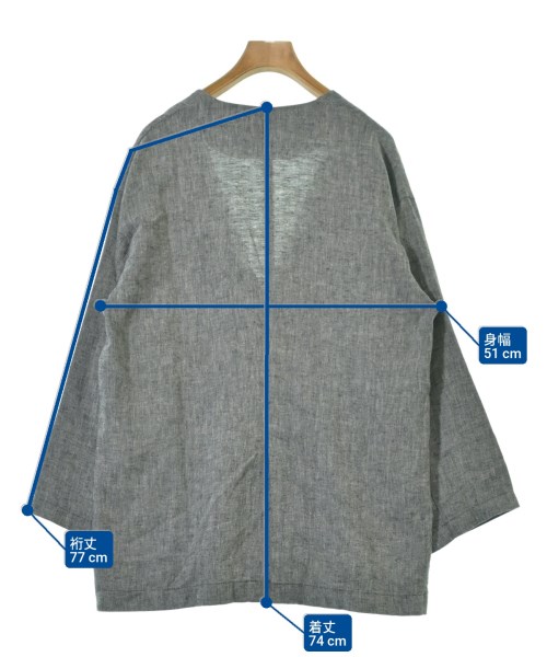 URBAN RESEARCH（アーバンリサーチ）ノーカラージャケット グレー サイズ:F レディース/2200626641078