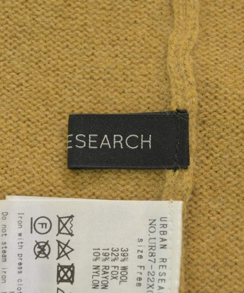 URBAN RESEARCH（アーバンリサーチ）ニット・セーター 黄 サイズ:F レディース/2200637837057