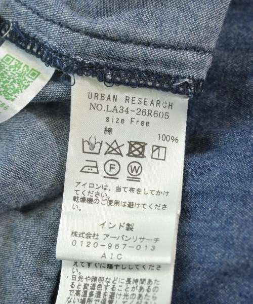 URBAN RESEARCH（アーバンリサーチ）シャツワンピース 青 サイズ:F レディース/2200616528099