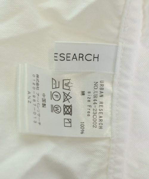 URBAN RESEARCH（アーバンリサーチ）カジュアルシャツ 白 サイズ:F レディース/2200616766385