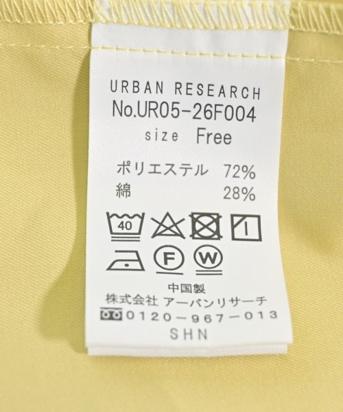 URBAN RESEARCH（アーバンリサーチ）ワンピース 黄 サイズ:F レディース/2200609336045