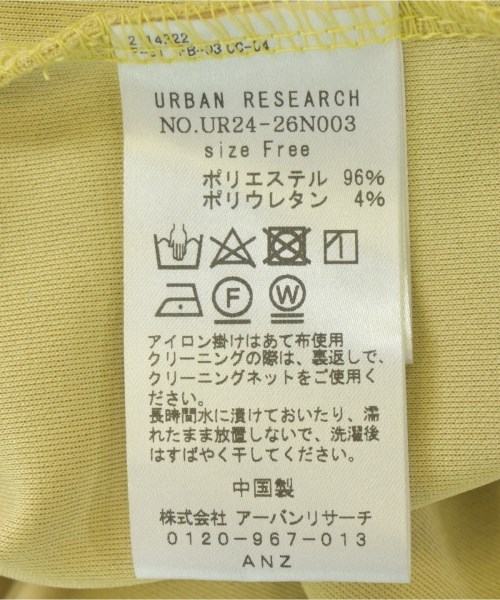 URBAN RESEARCH（アーバンリサーチ）ワンピース 黄 サイズ:F レディース/2200698571105