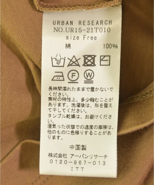 URBAN RESEARCH（アーバンリサーチ）Tシャツ・カットソー 茶 サイズ:F レディース/2200699913126