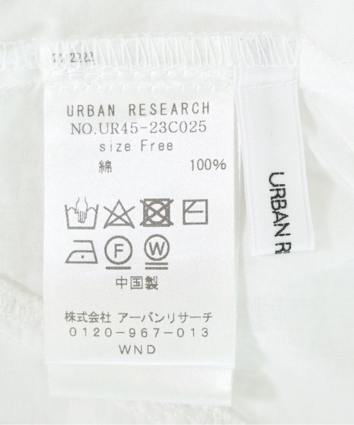 URBAN RESEARCH（アーバンリサーチ）カジュアルシャツ 白 サイズ:F レディース/2200700373048