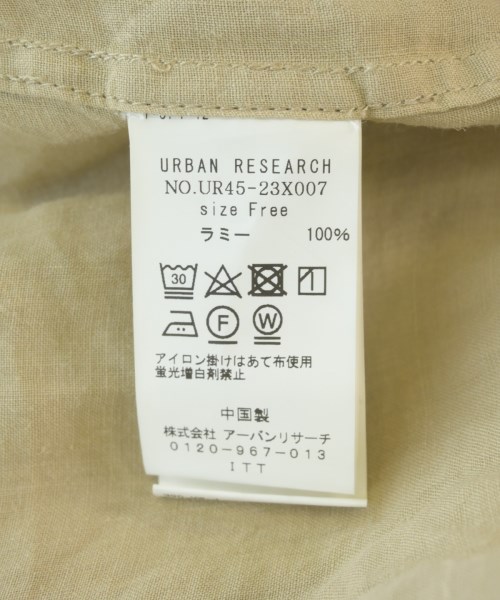 URBAN RESEARCH（アーバンリサーチ）カジュアルシャツ ベージュ サイズ:F レディース/2200711538108