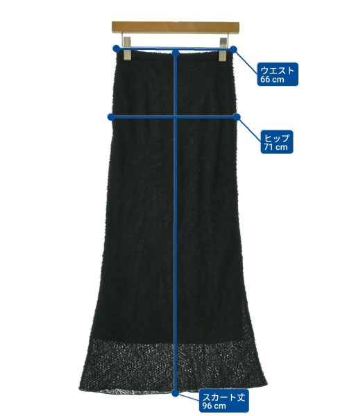 URBAN RESEARCH（アーバンリサーチ）ロング・マキシ丈スカート 黒 サイズ:36(S位) レディース/2200671615291