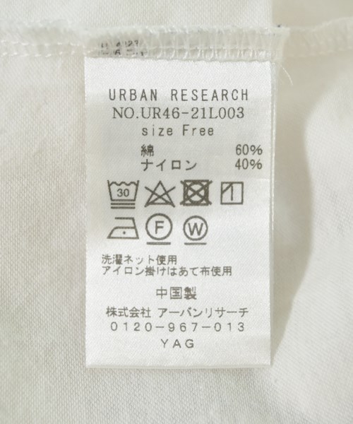 URBAN RESEARCH（アーバンリサーチ）Tシャツ・カットソー 白 サイズ:F レディース/2200730238010