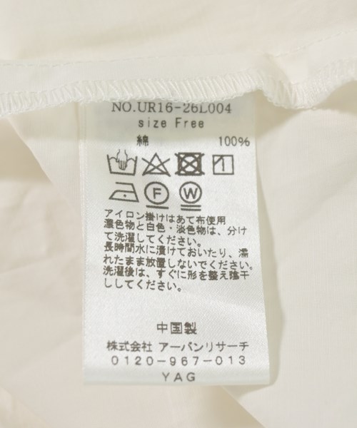 URBAN RESEARCH（アーバンリサーチ）シャツワンピース 白 サイズ:F レディース/2200724366101