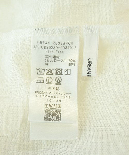 URBAN RESEARCH（アーバンリサーチ）カジュアルシャツ 白 サイズ:F レディース/2200735903012