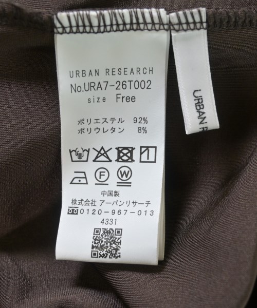 URBAN RESEARCH（アーバンリサーチ）シャツワンピース 茶 サイズ:F レディース/2200687713011