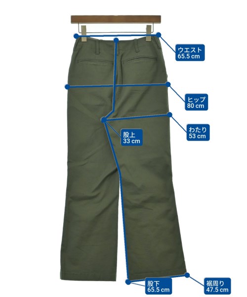 BEAUTY&YOUTH UNITED ARROWS（ビューティーアンドユースユナイテッドアローズ）チノパン カーキ サイズ:S レディース/2200620407083