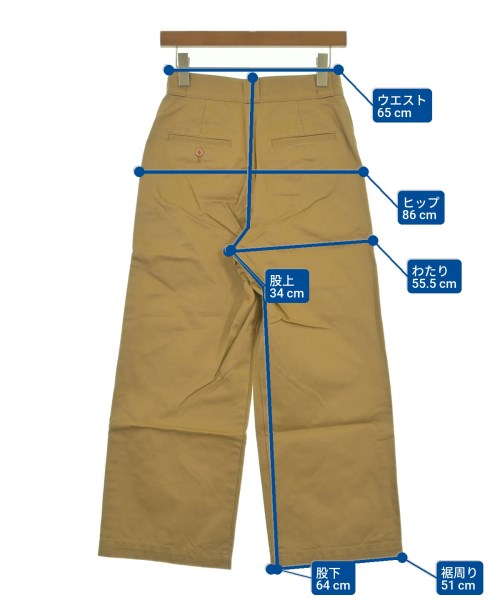 BEAUTY&YOUTH UNITED ARROWS（ビューティーアンドユースユナイテッドアローズ）チノパン 茶 サイズ:M レディース/2200632051021