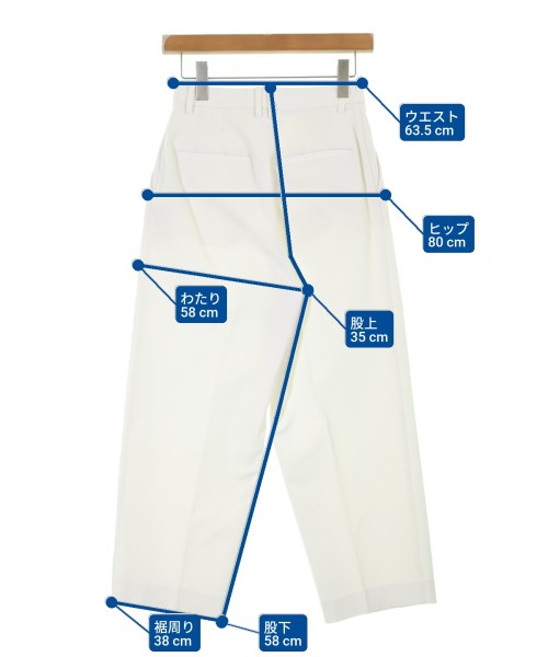 BEAUTY&YOUTH UNITED ARROWS（ビューティーアンドユースユナイテッドアローズ）スラックス 白 サイズ:S レディース/2200623334027