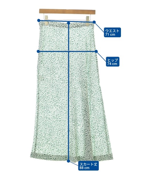 BEAUTY&YOUTH UNITED ARROWS（ビューティーアンドユースユナイテッドアローズ）ロング・マキシ丈スカート 緑 サイズ:L レディース/2200631778035