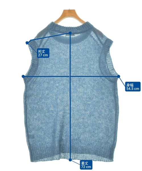 BEAUTY&YOUTH UNITED ARROWS（ビューティーアンドユースユナイテッドアローズ）ベスト 青 サイズ:F レディース/2200621103052