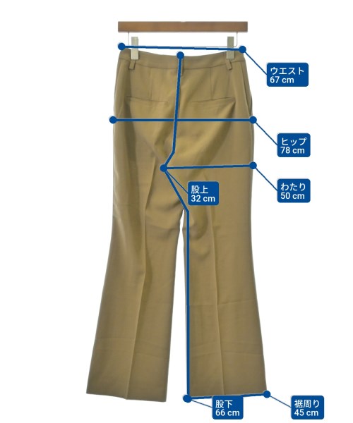 BEAUTY&YOUTH UNITED ARROWS（ビューティーアンドユースユナイテッドアローズ）スラックス 茶 サイズ:M レディース/2200635078063