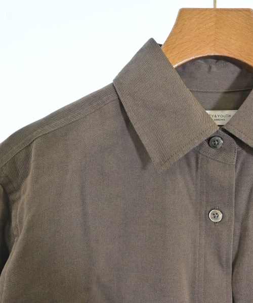 BEAUTY&YOUTH UNITED ARROWS（ビューティーアンドユースユナイテッドアローズ）カジュアルシャツ 茶 サイズ:F レディース/2200638003017