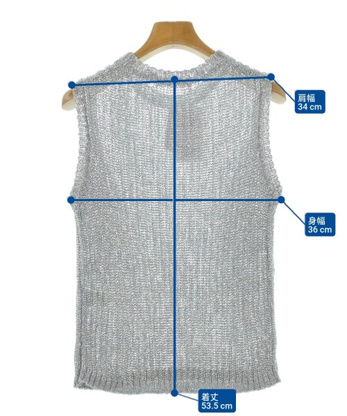 BEAUTY&YOUTH UNITED ARROWS（ビューティーアンドユースユナイテッドアローズ）ベスト シルバー サイズ:F レディース/2200623278093
