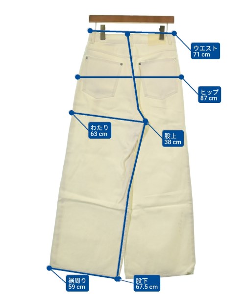 BEAUTY&YOUTH UNITED ARROWS（ビューティーアンドユースユナイテッドアローズ）デニムパンツ 白 サイズ:M レディース/2200630473061