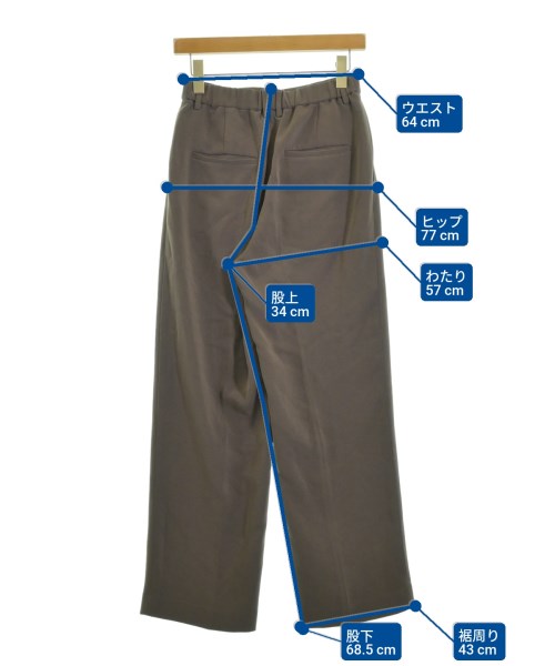 BEAUTY&YOUTH UNITED ARROWS（ビューティーアンドユースユナイテッドアローズ）スラックス 茶 サイズ:M レディース/2200638506082