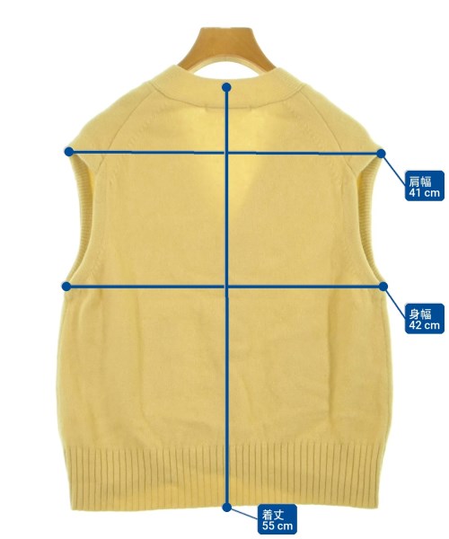 BEAUTY&YOUTH UNITED ARROWS（ビューティーアンドユースユナイテッドアローズ）ベスト 黄 サイズ:-(L位) レディース/2200624552031