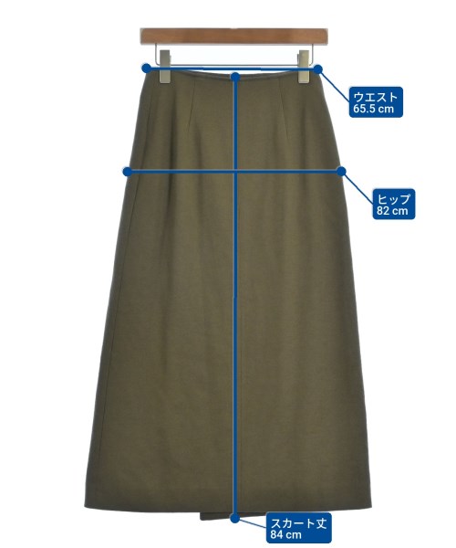 BEAUTY&YOUTH UNITED ARROWS（ビューティーアンドユースユナイテッドアローズ）ロング・マキシ丈スカート カーキ サイズ:S レディース/2200638399035