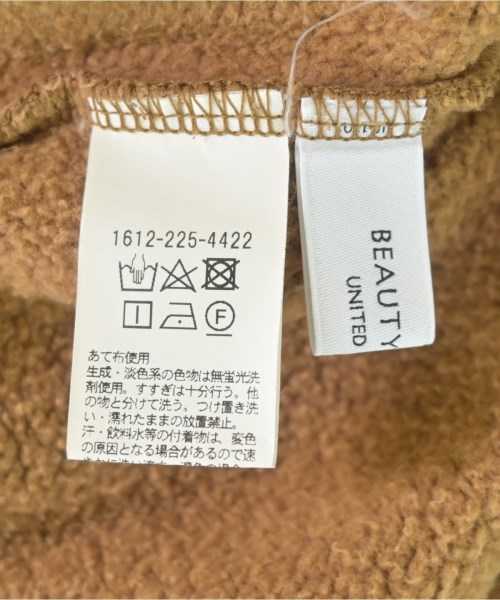 BEAUTY&YOUTH UNITED ARROWS（ビューティーアンドユースユナイテッドアローズ）スウェット 茶 サイズ:F レディース/2200628719034