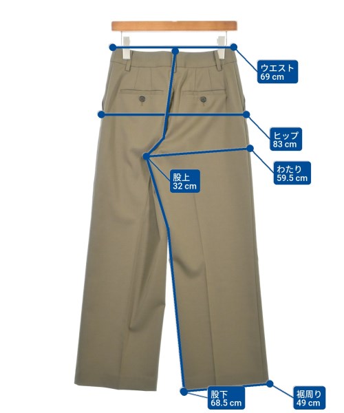 BEAUTY&YOUTH UNITED ARROWS（ビューティーアンドユースユナイテッドアローズ）スラックス カーキ サイズ:S レディース/2200639677071