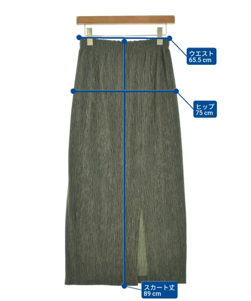 BEAUTY&YOUTH UNITED ARROWS（ビューティーアンドユースユナイテッドアローズ）ロング・マキシ丈スカート カーキ サイズ:S レディース/2200635350053
