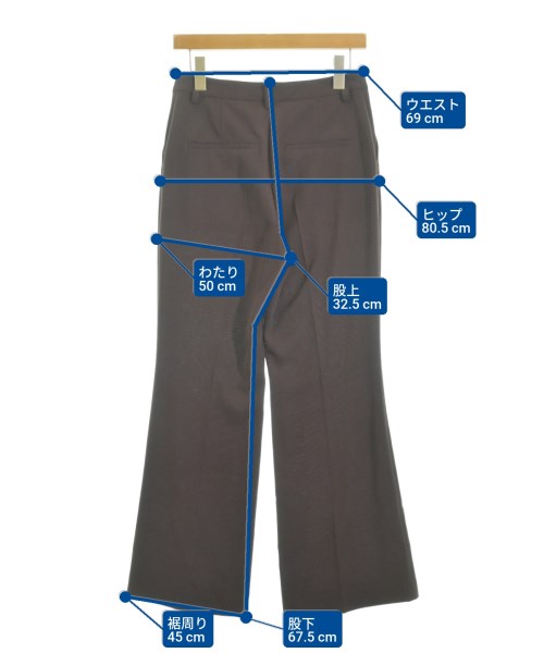 BEAUTY&YOUTH UNITED ARROWS（ビューティーアンドユースユナイテッドアローズ）スラックス 茶 サイズ:L レディース/2200644770149