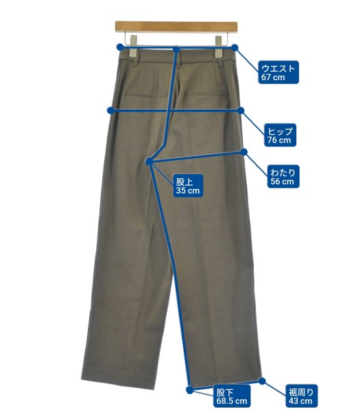 BEAUTY&YOUTH UNITED ARROWS（ビューティーアンドユースユナイテッドアローズ）スラックス 茶 サイズ:S レディース/2200621892062