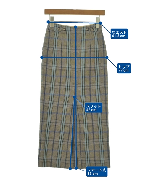 BEAUTY&YOUTH UNITED ARROWS（ビューティーアンドユースユナイテッドアローズ）ロング・マキシ丈スカート グレー サイズ:S レディース/2200592911021