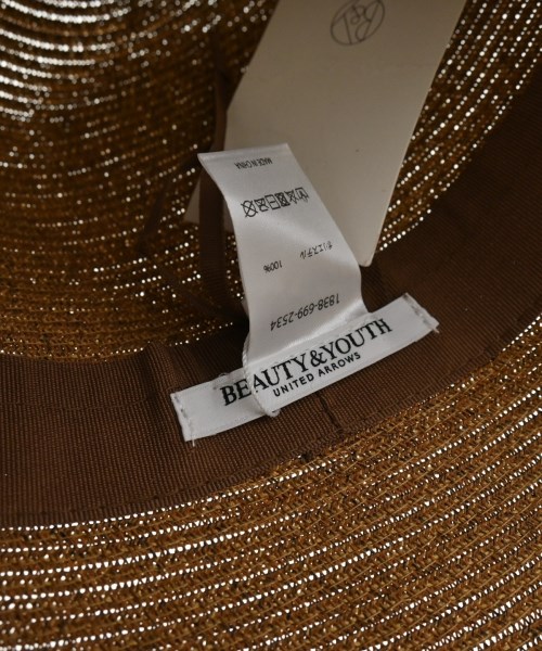 BEAUTY&YOUTH UNITED ARROWS（ビューティーアンドユースユナイテッドアローズ）ハット 茶 サイズ:- レディース/2200628402028