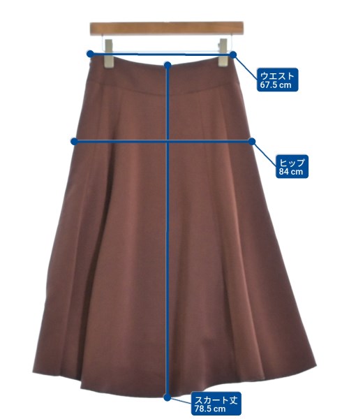 BEAUTY&YOUTH UNITED ARROWS（ビューティーアンドユースユナイテッドアローズ）ロング・マキシ丈スカート 茶 サイズ:S レディース/2200616364017