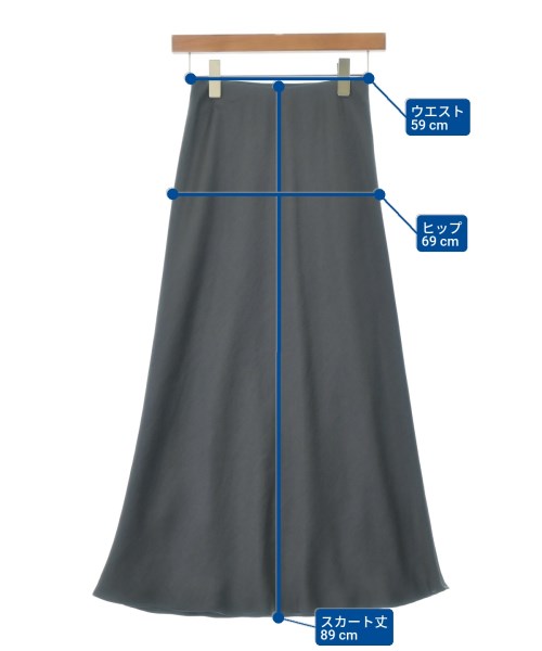 BEAUTY&YOUTH UNITED ARROWS（ビューティーアンドユースユナイテッドアローズ）ロング・マキシ丈スカート グレー サイズ:XS レディース/2200620782043